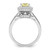 Sterling Silver Rhodium plated White and Yellow CZ Ring - QR-3021C3F6-1734