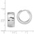 Sterling Silver Rhodium Polished Diamond Cut Hinged Hoop Earrings - QE-CCF46B94-1603