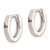 Sterling Silver Rhodium Polished Hinged Hoop Earrings - QE-66D990FA-9309