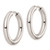 Sterling Silver Rhodium Polished Hinged Hoop Earrings - QE-E10C90CD-5518