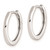 Sterling Silver Rhodium Polished Hinged Hoop Earrings - QE-E8AC660F-7232