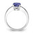 Sterling Silver Rhodium Round Tanzanite & Diam. Ring - QR-23593454-5576