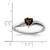 Sterling Silver Rhodium Smoky Quartz Diam. Ring - QR-76561EB1-4782