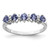 Sterling Silver Rhodium Tanzanite & Diam. Ring - QD-549D8D79-6586