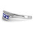 Sterling Silver Rhodium Tanzanite & Diam. Ring - QD-709BC250-3435