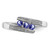 Sterling Silver Rhodium Tanzanite & Diam. Ring - QD-709BC250-3435