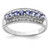 Sterling Silver Rhodium Tanzanite & Diam. Ring - QD-A17185B9-8594