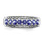 Sterling Silver Rhodium Tanzanite & Diam. Ring - QD-A17185B9-8594