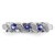 Sterling Silver Rhodium Tanzanite & Diam. Ring - QD-E773A177-2971