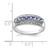 Sterling Silver Rhodium Tanzanite & Diam. Ring - QD-EB023773-3740