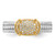 Sterling Silver Rhodium/Gold-tone Pav‚ CZ Ring - QR-6CE1F951-2637