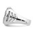 Sterling Silver Rhodium-plated & Antiqued Plated Anchor Ring - QR-13F29EE7-3780