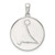 Sterling Silver Rhodium-plated & CZ Pisces Zodiac Pendant