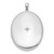 Sterling Silver Rhodium-plated & Diamond Polished 34mm Oval Locket