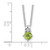 Sterling Silver Rhodium-plated .54PE Peridot 16in w/2in ext Necklace