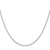 Sterling Silver Rhodium-plated 1.1mm Box Chain w/4in ext.