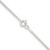 Sterling Silver Rhodium-plated 1.1mm Diamond-cut Round Box Chain - QV-2C223B0B-5490