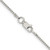 Sterling Silver Rhodium-plated 1.25mm Box Chain - QB-C1F51063-9885