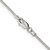 Sterling Silver Rhodium-plated 1.2mm Snake Chain - QS-1B4CC62B-9606