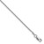 Sterling Silver Rhodium-plated 1.3mm 8 Sided D/C Double Spiga Chain - QD-19E950CC-2387