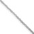Sterling Silver Rhodium-plated 1.5mm Diamond-cut Cable Chain - QH-BD83919E-6329