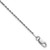 Sterling Silver Rhodium-plated 1.5mm Diamond-cut Rope Chain - QD-5B96F861-5010