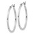 Sterling Silver Rhodium-plated 1.5x30mm Hoop Earrings