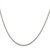 Sterling Silver Rhodium-plated 1.7mm 8 Sided D/C Mirror Box Chain - QB-50DCAD2B-9954