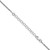 Sterling Silver Rhodium-plated 1.7mm Diamond-cut Rope Chain w/2in ext.