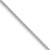 Sterling Silver Rhodium-plated 1.7mm Diamond-cut Round Spiga Chain - QS-E766867A-8353