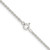 Sterling Silver Rhodium-plated 1.8mm Solid Rope Chain - QD-37386C3D-2875