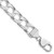 Sterling Silver Rhodium-plated 10.3mm D/C Square Curb Chain - QF-FE00981A-9918