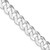 Sterling Silver Rhodium-plated 10.6mm Beveled Curb Chain - QF-65D425DB-9305