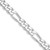 Sterling Silver Rhodium-plated 10.75mm Figaro Chain - QF-2AC0CEEC-7220