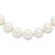 Sterling Silver Rhodium-plated 10-11mm White Near-Round Freshwater Cultured Pearl 18 inch Necklace