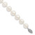 Sterling Silver Rhodium-plated 10-11mm White Near-Round Freshwater Cultured Pearl 7.25 inch Bracelet