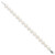 Sterling Silver Rhodium-plated 10-11mm White Near-Round Freshwater Cultured Pearl 7.25 inch Bracelet