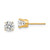 14k 5.5mm CZ stud earrings