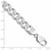 Sterling Silver Rhodium-plated 11.0mm Pav‚ Curb Chain - QC-743ACBFF-1854