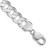 Sterling Silver Rhodium-plated 11.9mm Concave Beveled Curb Chain - QC-7C915928-6423