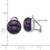 Sterling Silver Rhodium-plated 11-12mm Button Black Freshwater Cultured Pearl Omega Back Earrings