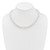 Sterling Silver Rhodium-plated 11-12mm White Baroque Freshwater Cultured Pearl 20 inch Necklace