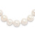 Sterling Silver Rhodium-plated 11-12mm White Near-Round Freshwater Cultured Pearl 18 inch Necklace