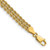 14k 5.5mm Wide Triple Strand Rope 7 inch Bracelet