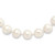 Sterling Silver Rhodium-plated 12-13mm White Near-Round Freshwater Cultured Pearl 20 inch Necklace