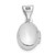Sterling Silver Rhodium-plated 12mm Oval Locket
