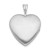 Sterling Silver Rhodium-plated 16mm Enameled & D/C Love Heart Locket