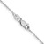Sterling Silver Rhodium-plated 1mm Cable Chain - QC-17E70C28-6516