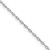 Sterling Silver Rhodium-plated 1mm Diamond-cut Long Link Cable Chain - QP-4EA282BE-2296