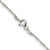 Sterling Silver Rhodium-plated 1mm Diamond-cut Long Link Cable Chain - QP-4EA282BE-2296